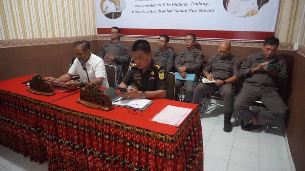 Kegiatan ekspose virtual penghentian penuntutan berbasis Restorative Justice oleh Kejaksaan Tinggi NTT.
