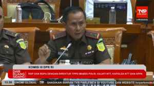 "Kajati NTT Zet Tadung Allo berbicara di Rapat Komisi III DPR RI tentang penanganan kasus kekerasan seksual anak dan TPPO